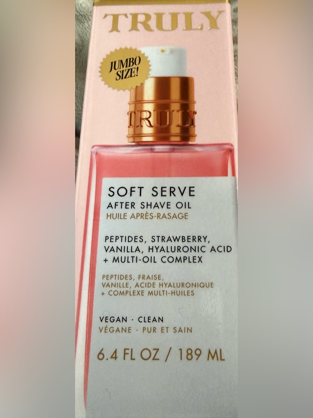 TRULY Soft Serve After Shave Oil JUMBO SIZE 6.4 Oz